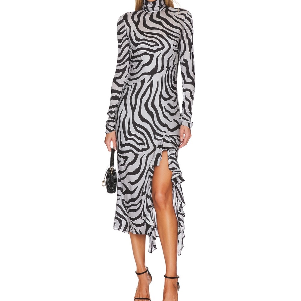 Brand new l’academie geo zebra print with tags!